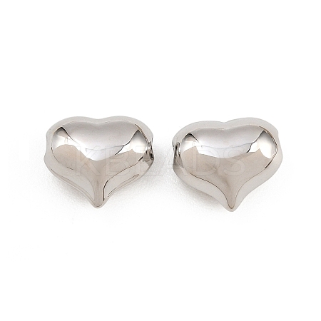 Valentine's Day Brass Beads KK-H292-51B-P-1