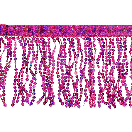 Polyester Sequin Paillette Fringe Tassel Trim OCOR-WH20071-002A-1