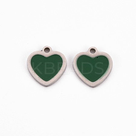 304 Stainless Steel Enamel Charms STAS-Q242-041A-1