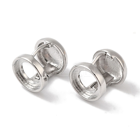 Brass Stud Earring Findings KK-U013-09P-1