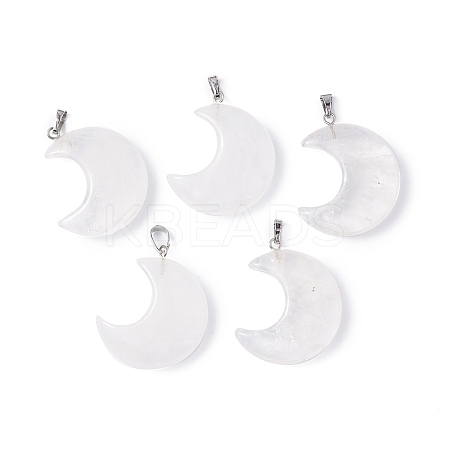Natural Quartz Crystal Pendants G-Z022-04A-1
