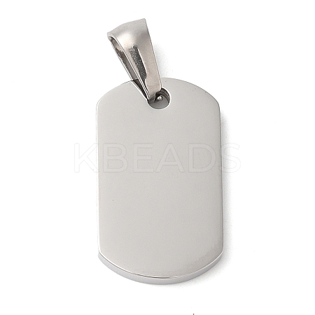 Non-Tarnish 304 Stainless Steel Pendants STAS-Q244-04P-1