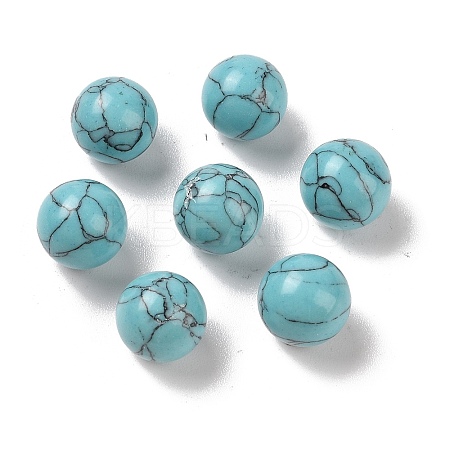 Synthetic Turquoise No Hole Sphere Beads G-K353-04B-12-1