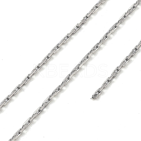 Tarnish Resistant 304 Stainless Steel Rectangle Link Chains CHS-G029-01P-1