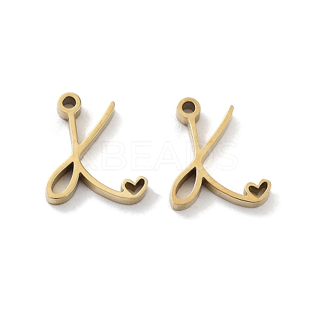 304 Stainless Steel Charms STAS-M327-02G-K-1