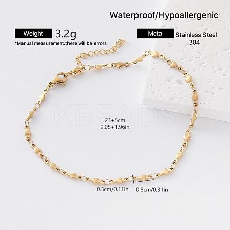 Vintage 304 Stainless Steel Link Chain Bracelets for Women SR6188-4-1