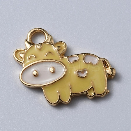 Alloy Enamel Pendants ENAM-WH0065-20KCG-03-1