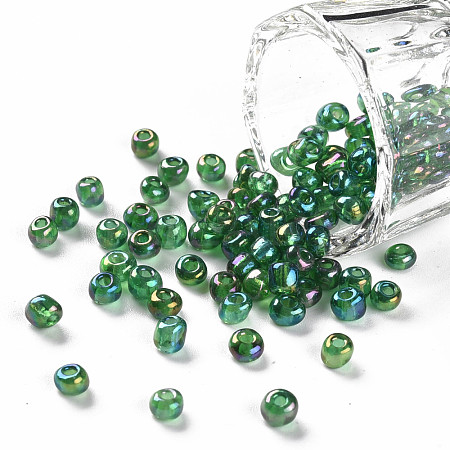 6/0 Round Glass Seed Beads SEED-US0003-4mm-167B-1