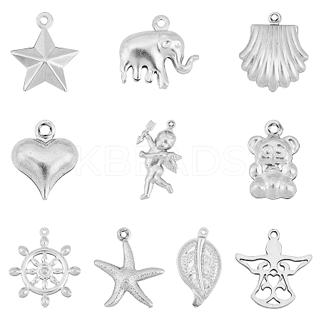 304 Stainless Steel Pendants STAS-UN0008-91P-1