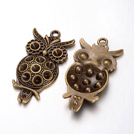 Tibetan Style Pendant Rhinestone Settings LS-TIBEP-A113331-AB-FF-1