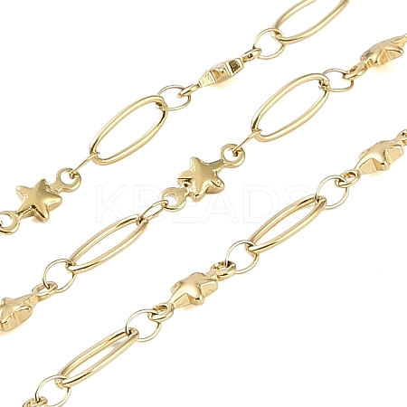 Ion Plating(IP) 304 Stainless Steel Link Chain CHS-H028-07C-G-1