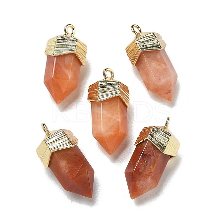Natural Topaz Jade Faceted Pendants G-G181-03G-02-1