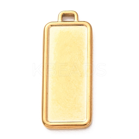 304 Stainless Steel Pendant Cabochon Settings STAS-Z204-04G-03-1
