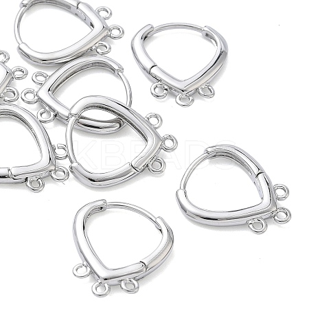 SHEGRACE Brass Hoop Earrings Findings XGR0159P-91P-1