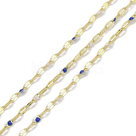 Rack Plating Brass Dapped Chains AJEW-Q153-03G-07-1