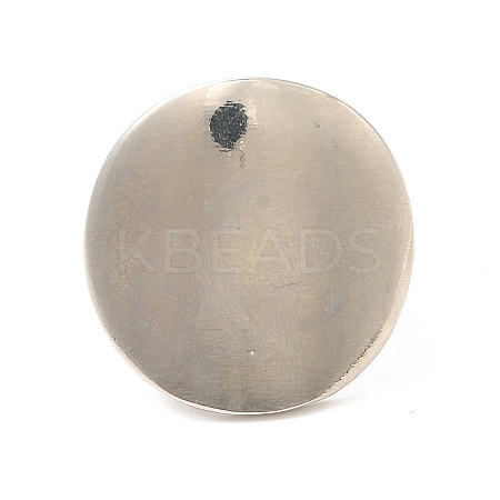 Brass Flat Round Open Cuff Ring for Women KK-H434-26P-1