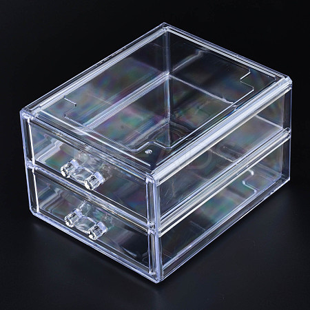 Double Layer Polystyrene Plastic Bead Storage Containers CON-N011-043-1