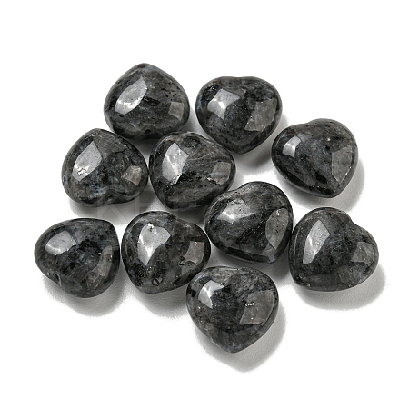 Natural Larvikite Beads G-P531-A12-01-1