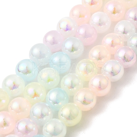 Plating Natural Selenite Beads Strands G-G120-A01-03-05-1