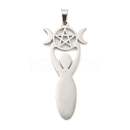 Non-Tarnish 304 Stainless Steel Pendants LS-STAS-P330-02P-1