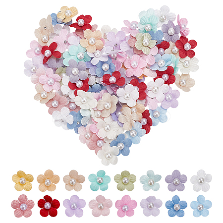 100Pcs Cloth Flower for Clothes Garment Accessories Decorative DIY-ME0002-05-1