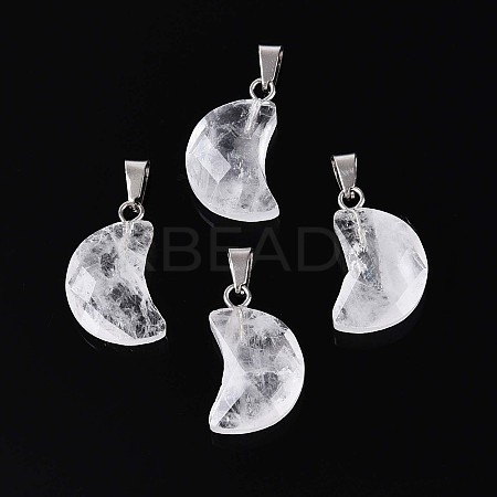 Natural Quartz Crystal Pendants G-N349-02K-P-1