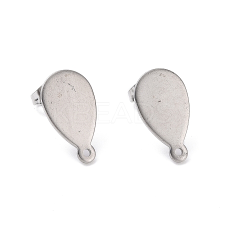 Non-Tarnish 201 Stainless Steel Stud Earring Findings STAS-G277-05P-1