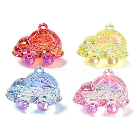 Electroplate Transparent UV Plating Acrylic Pendants OACR-I014-22-1