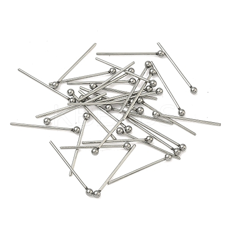 Tarnish Resistant 304 Stainless Steel Ball Head pins STAS-M010-18mm-01-1