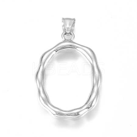 Tarnish Resistant 304 Stainless Steel Pendants STAS-G223-01P-O-1