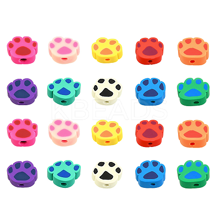 Handmade Polymer Clay Beads Strands CLAY-AR0001-02-1