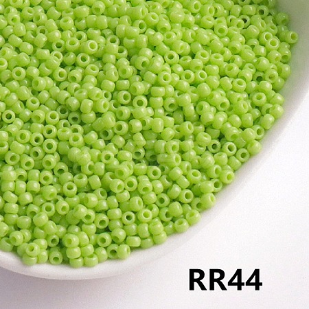 Opaque 6/0 Glass Seed Beads SEED-I013-4mm-RR44-1