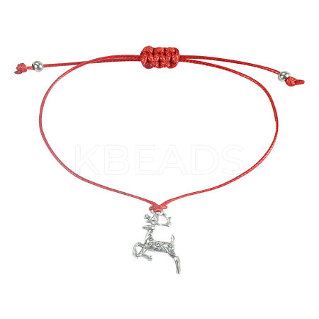 Christmas Adjustable Alloy Charm Bracelets FS-WG3582F-03-1