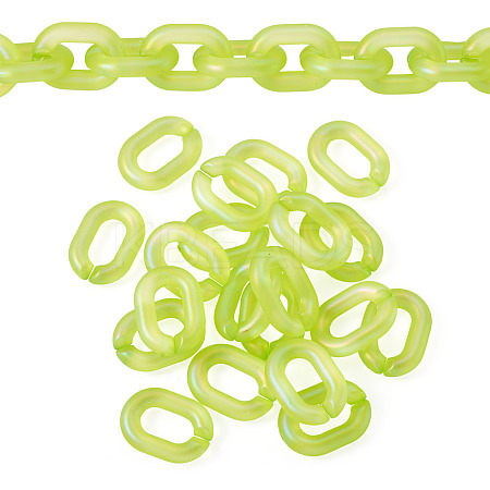 20Pcs Transparent Acrylic Quick Link Connectors OACR-TADJ0001-03G-1
