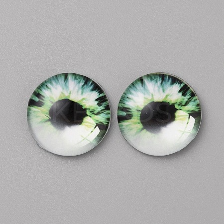 Glass Cabochons GLAA-WH0033-75F-03-1