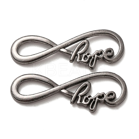 Tibetan Style Alloy Infinity with Hope Links LS-TIBE-S230-B-LF-1