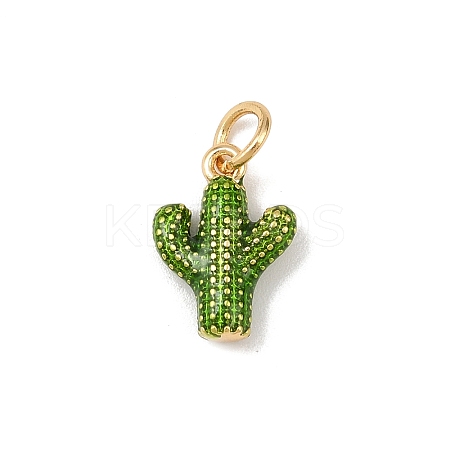 Brass Enamel Pendants X-KK-P339-22G-02-1