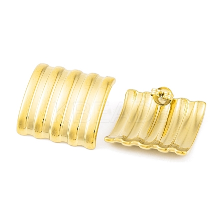Ion Plating(IP) 304 Stainless Steel Stud Earrings for Women EJEW-A049-04G-1