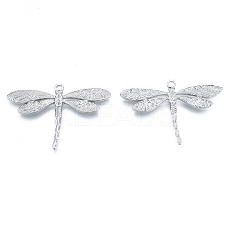 Non-Tarnish 304 Stainless Steel Pendant Rhinestone Settings LS-STAS-N098-196P-1