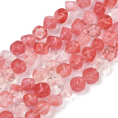 Cherry Quartz Glass Beads Strands G-A257-A08-01-1