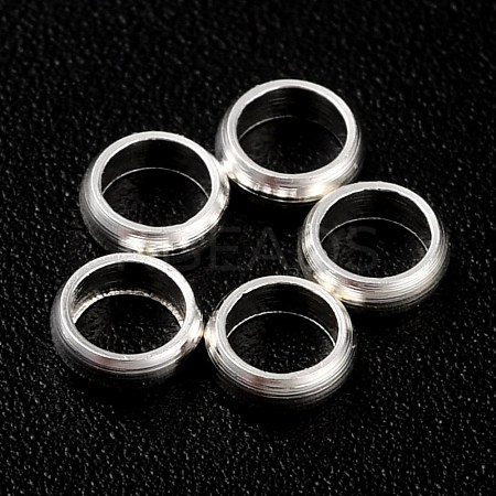 Rack Plating Brass Spacer Beads KK-O139-16B-S-1
