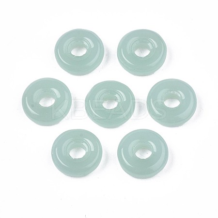 Spray Painted Glass Linking Rings GLAA-S054-35A-B02-1