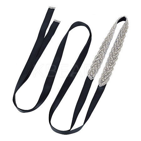 Bridal Belt for Wedding Dress AJEW-WH0471-114B-1