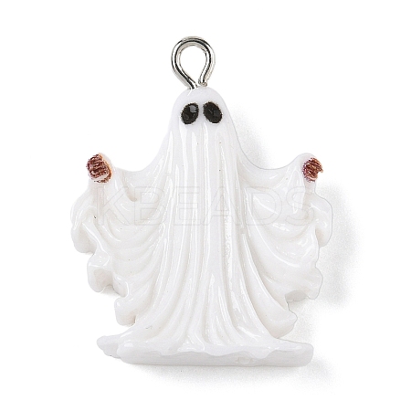 Halloween Themes Opaque Resin Pendants RESI-Z040-01P-01-1