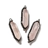 Natural Rose Quartz Big Pointed Pendants G-F731-05F-1