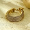 304 Stainless Steel Bracelet for Women BJEW-U009-04G-01-1