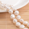 Natural Pearl Nuggets Beaded Necklace NJEW-P126-A-01E-01-2