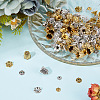 160Pcs 8 Styles Tibetan Style Bell Filigree Bead Caps TIBE-GO0001-04-4