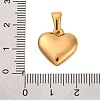 304 Stainless Steel Pendants STAS-P278-01K-G-1-3
