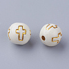 Plating Acrylic Beads PACR-Q113-02-2
